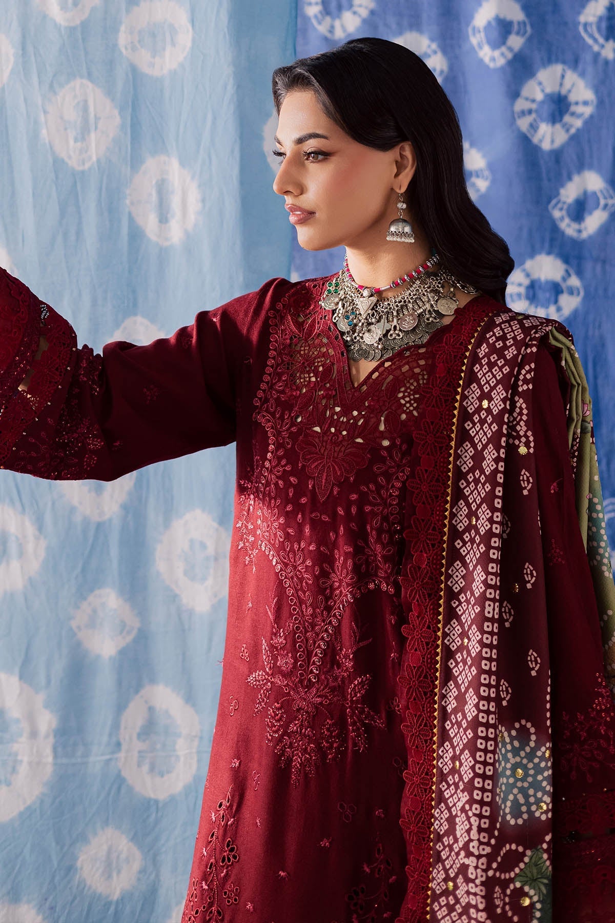 NE-204 – authentic Pakistani dress from the Bazaar Luxe 25 collection for women in the UK