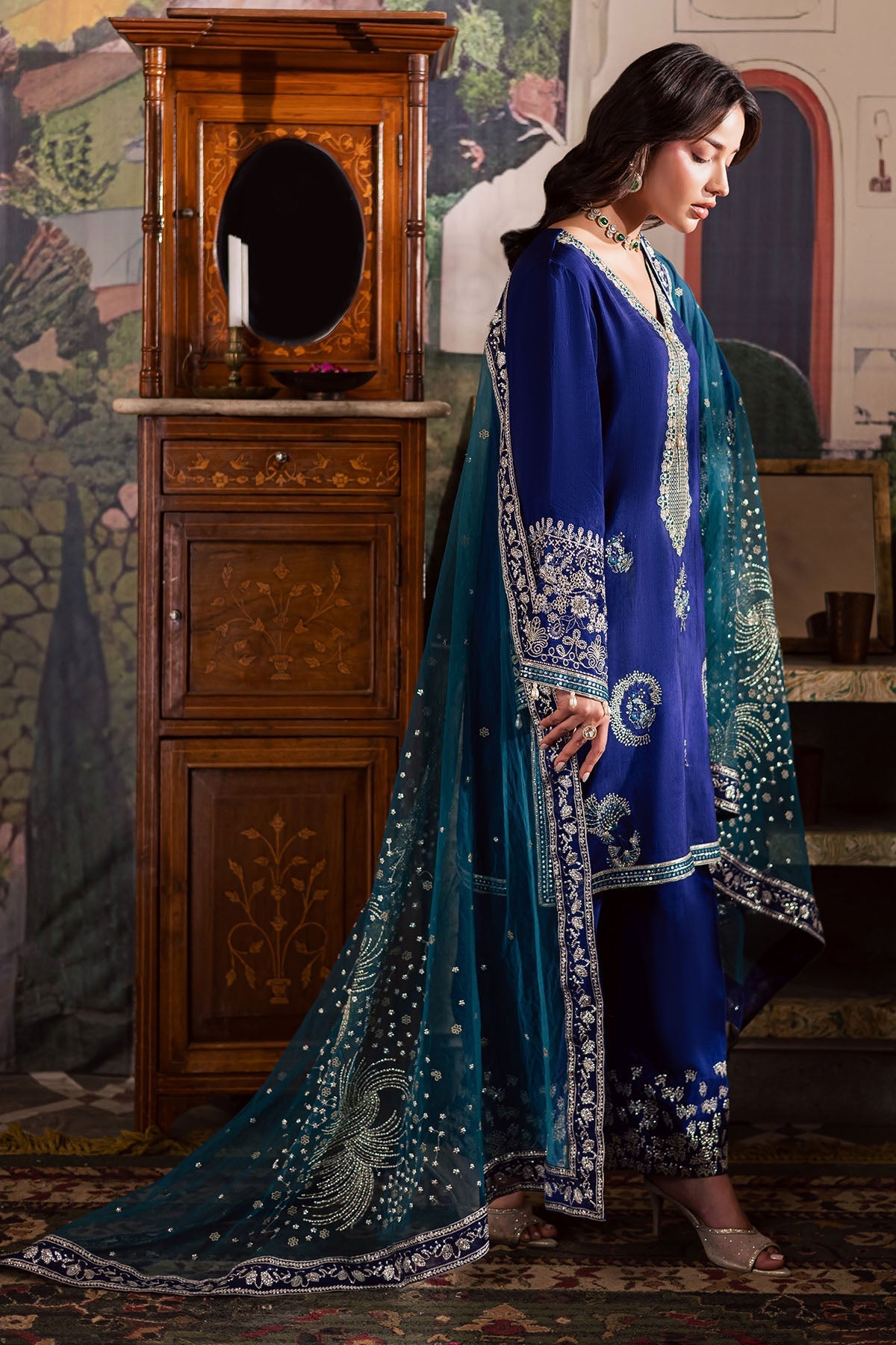 Nureh | Nur Mahal | NE-192 - Formal Dress - available at Maria Faisal in UK and USA.