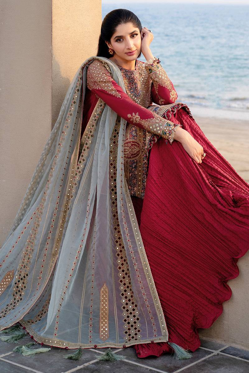 Jazmin | Shahkaar Luxury Lawn 25 | SL25-D5 by Maria Faisal - Registered Vendor of : Jazmin - type : Ladies Clothes - 100% original wedding dresses