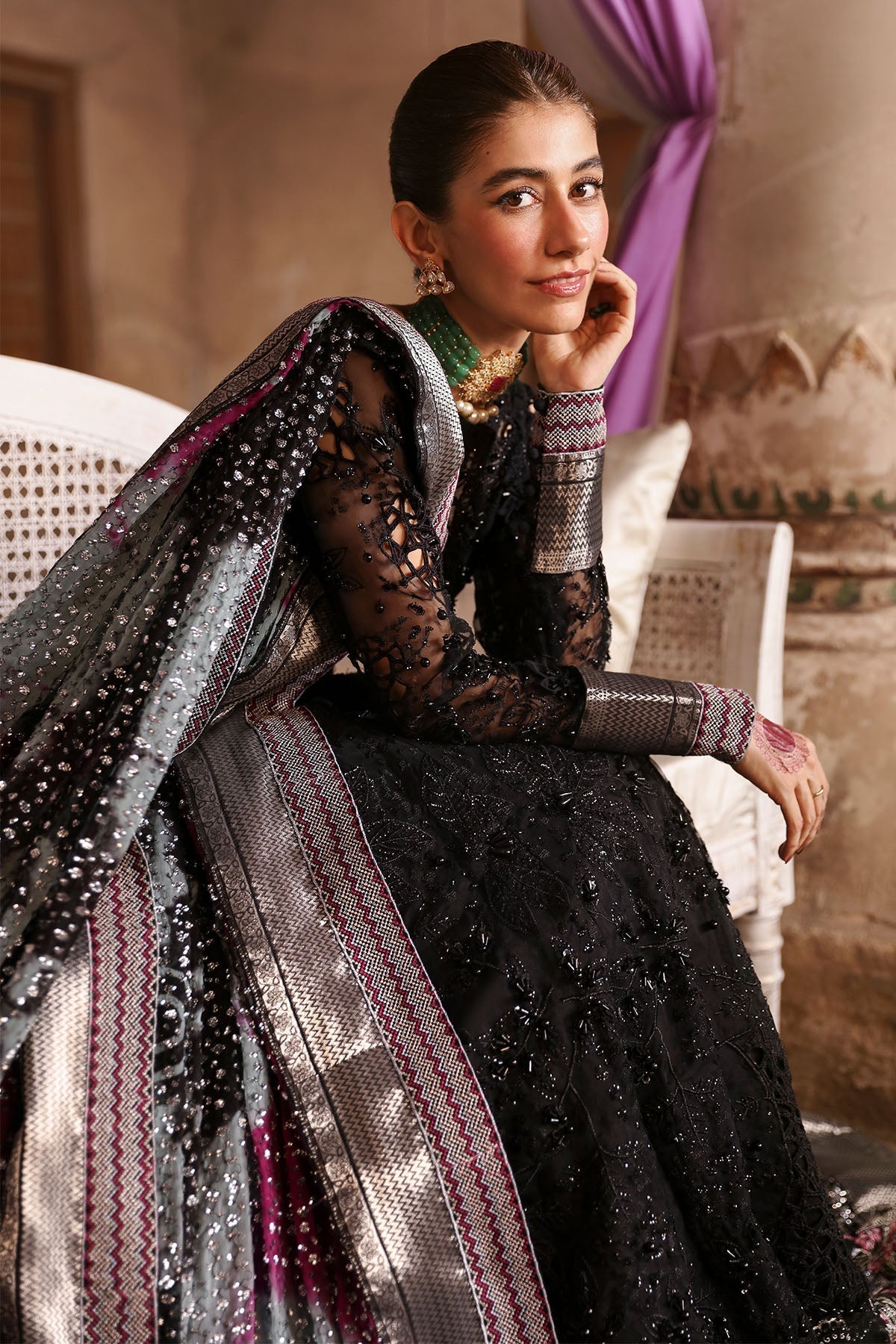 Nureh | Jhoomro Wedding Formals | NL-73 MAYA - Wedding Dress - Maria Faisal