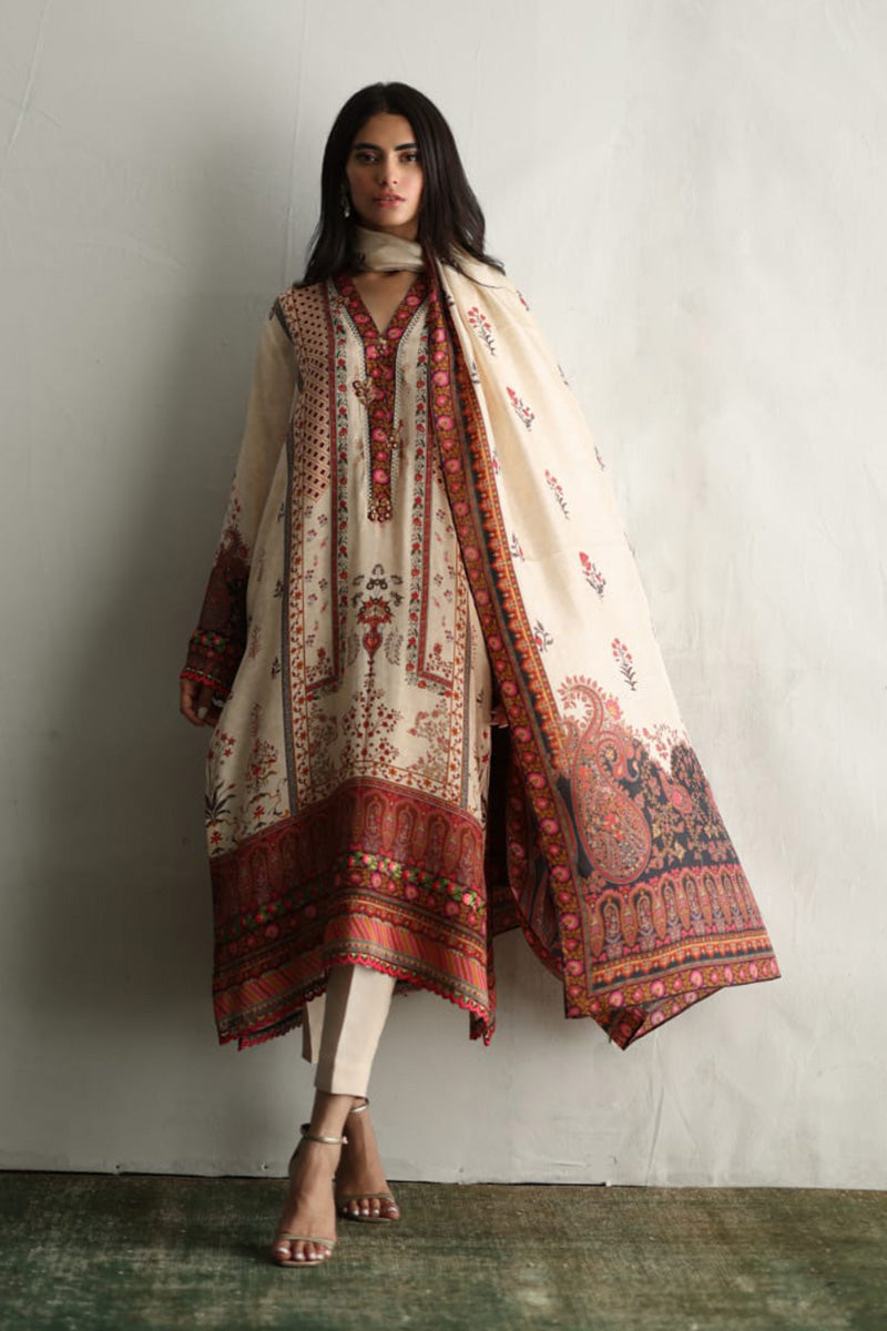 Mina Hasan | Signature Pret | Mughal Memory - Luxury Dress - available at Maria Faisal in UK and USA.
