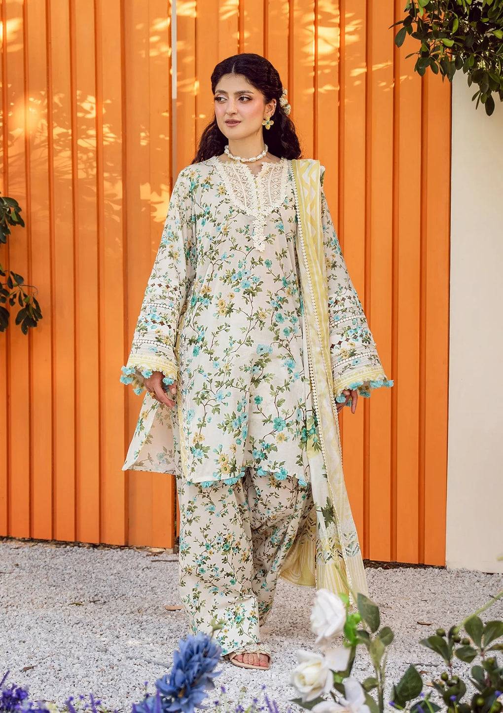 Elaf Premium | Prints 25 | EPS-3A IVORY WHISPERS by Maria Faisal - Registered Vendor of : Elaf Premium - type : Ladies Clothes - 100% original wedding dresses