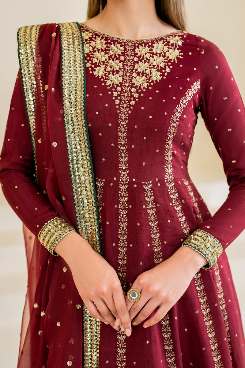 Jazmin | Formals Collection | Raw Silk UR-7018 - Ladies Clothes - Maria Faisal