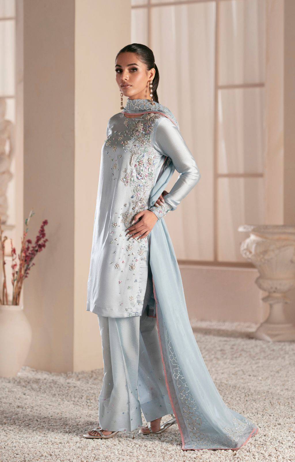 Ajr Couture | Symphony Luxe Festive 25 | Midnight Bloom by Maria Faisal - Registered Vendor of : AJR Couture - type : Ladies Clothes - 100% original wedding dresses