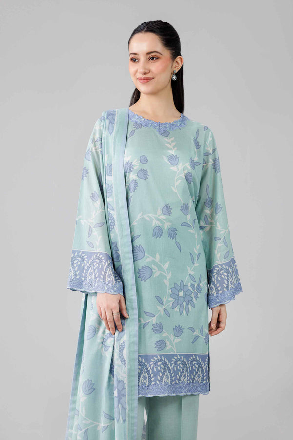 Nishat | Eid Lawn | 42601839 - Luxury Dress - available at Maria Faisal in UK and USA.