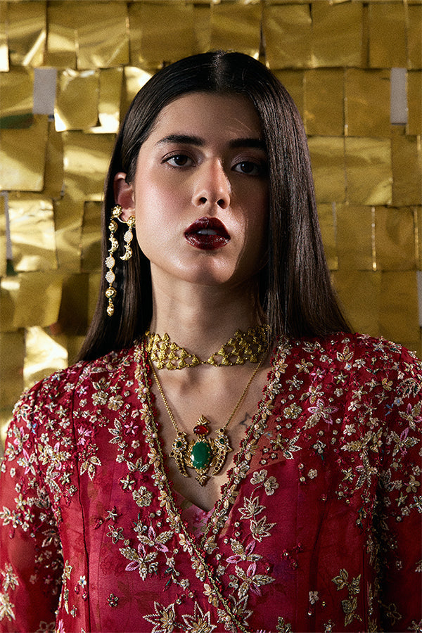 Suffuse | Freeshia Rtw 25 | Jaseria - Formal Dress - available at Maria Faisal in UK and USA.