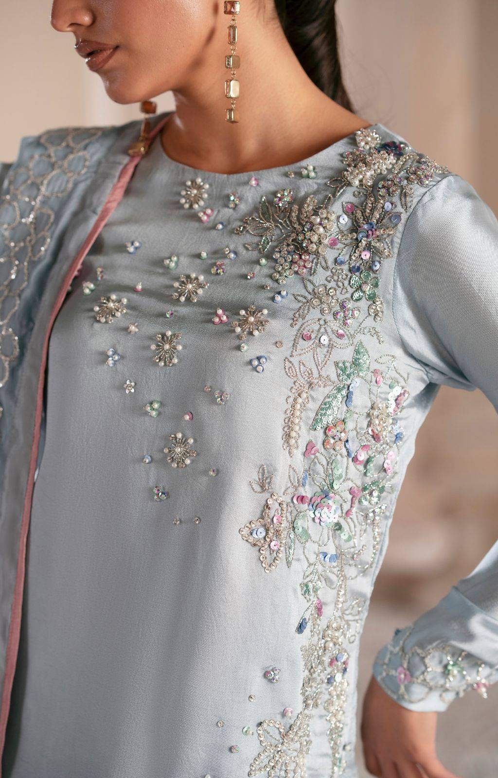 Ajr Couture | Symphony Luxe Festive 25 | Midnight Bloom by Maria Faisal - Registered Vendor of : AJR Couture - type : Ladies Clothes - 100% original wedding dresses