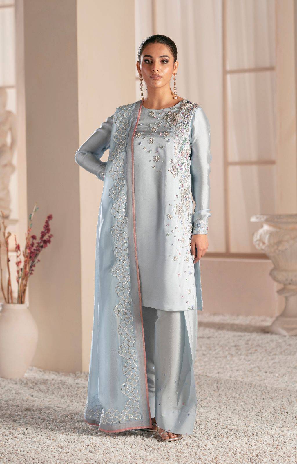 Ajr Couture | Symphony Luxe Festive 25 | Midnight Bloom by Maria Faisal - Registered Vendor of : AJR Couture - type : Ladies Clothes - 100% original wedding dresses
