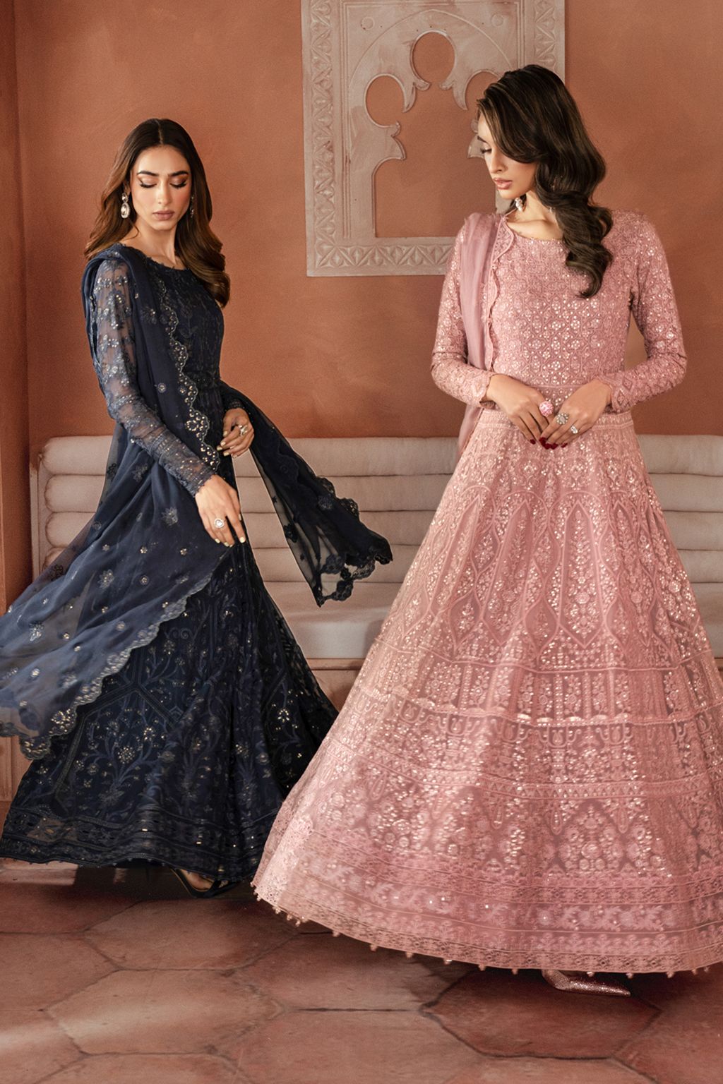 Iznik | Chiffon Kari | ICK-07 Embroidered Chiffon - Ladies Clothes - Maria Faisal