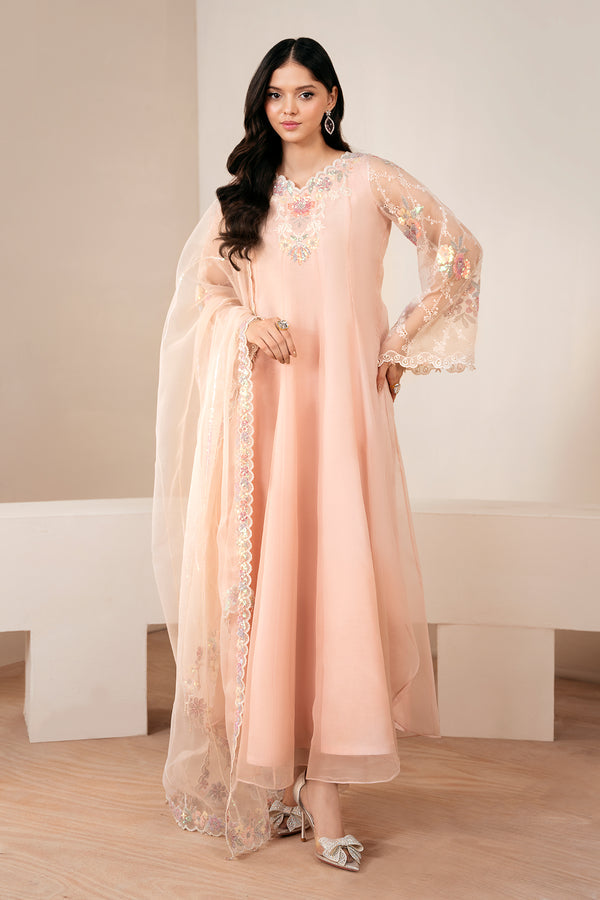 Baroque | Luxury Pret 25 | EMBROIDERED CHIFFON PR-1054 - Ladies Clothes - Maria Faisal