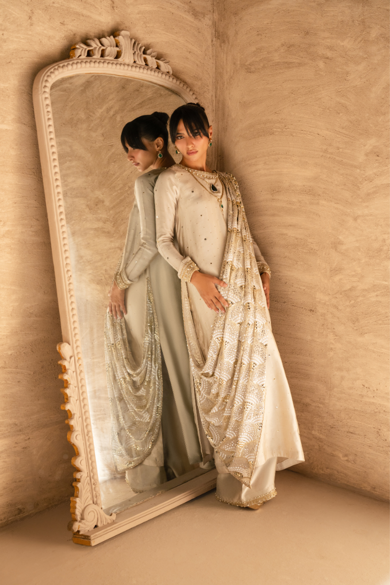 Sana Abbas | Zalea Formals | YASMINE - Formal Dress - available at Maria Faisal in UK and USA.