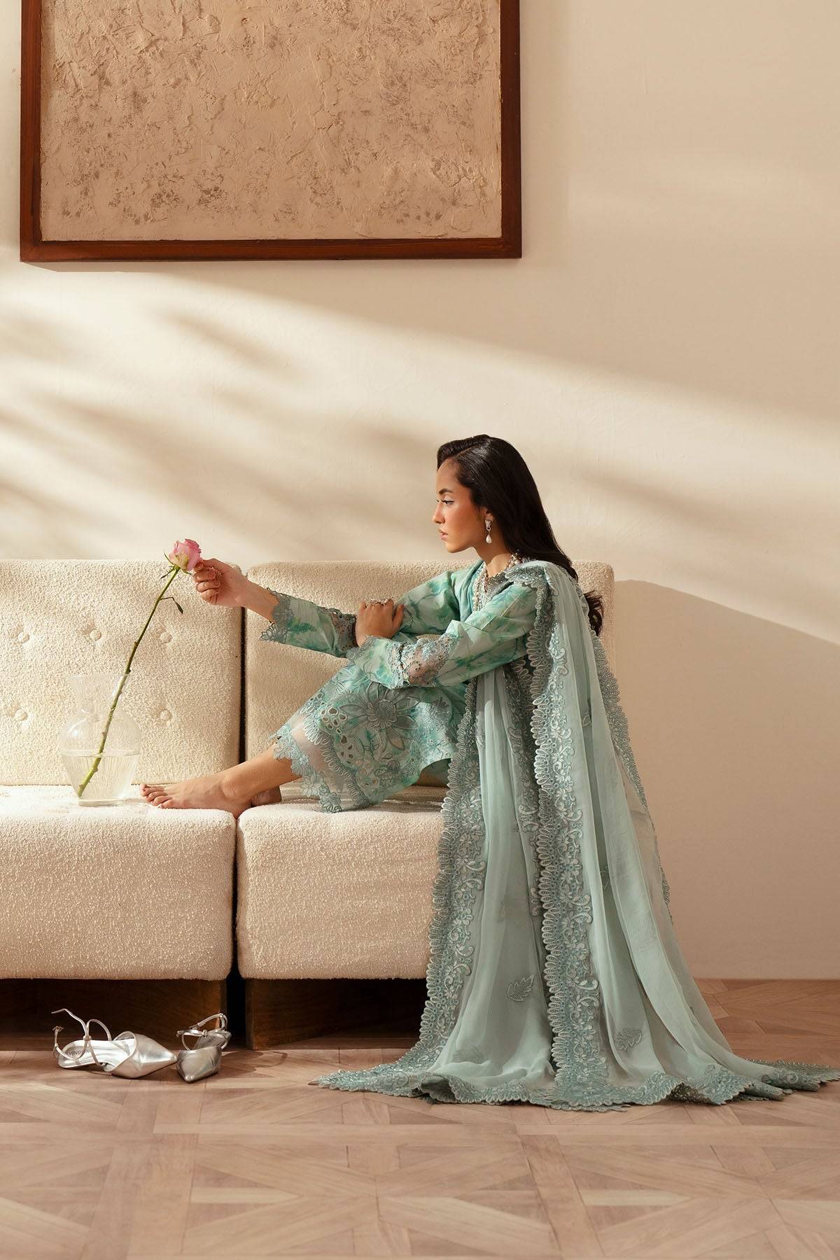 Nureh | Feya Eid Lawn | FE-03 by Maria Faisal - Registered Vendor of : Nureh - type : Ladies Clothes - 100% original wedding dresses