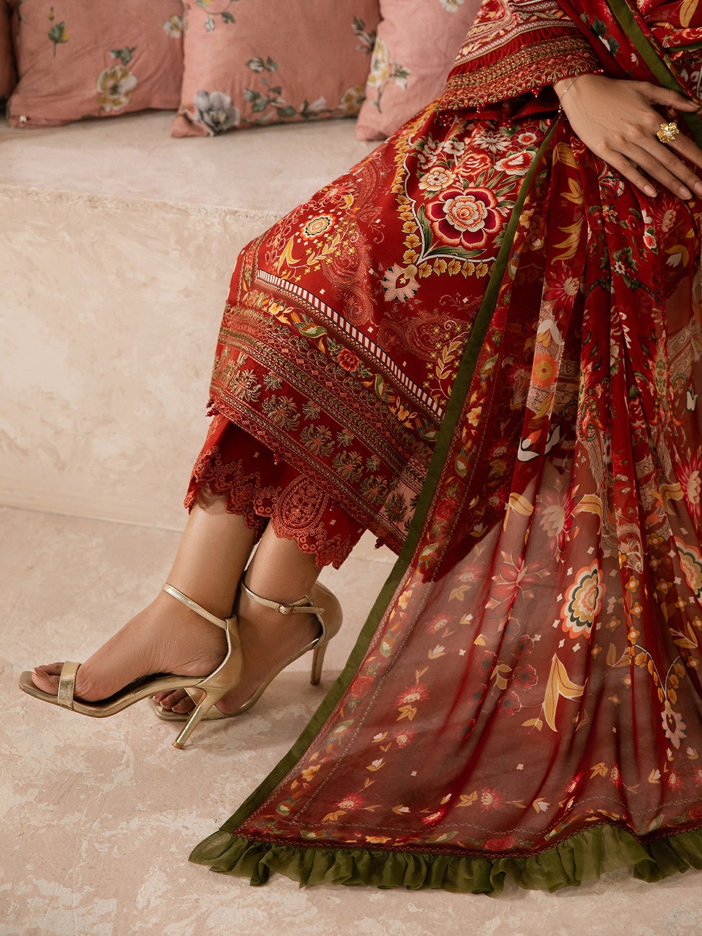 Gulaal | Syra Lawn 26 | Calyx SKU D - 7 - Luxury Dress - available at Maria Faisal in UK and USA.