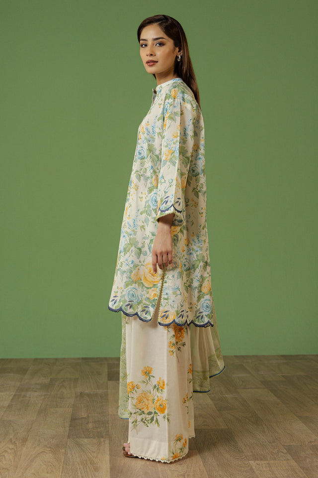 Zara Shahjahan | Coco Prints 26 | Aurelia-7A - Casual Dress - available at Maria Faisal in UK and USA.