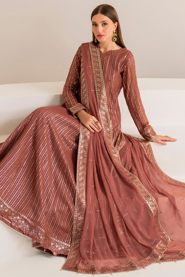 Farasha | Lumiere Formals | RUSSET - Ladies Clothes - Maria Faisal