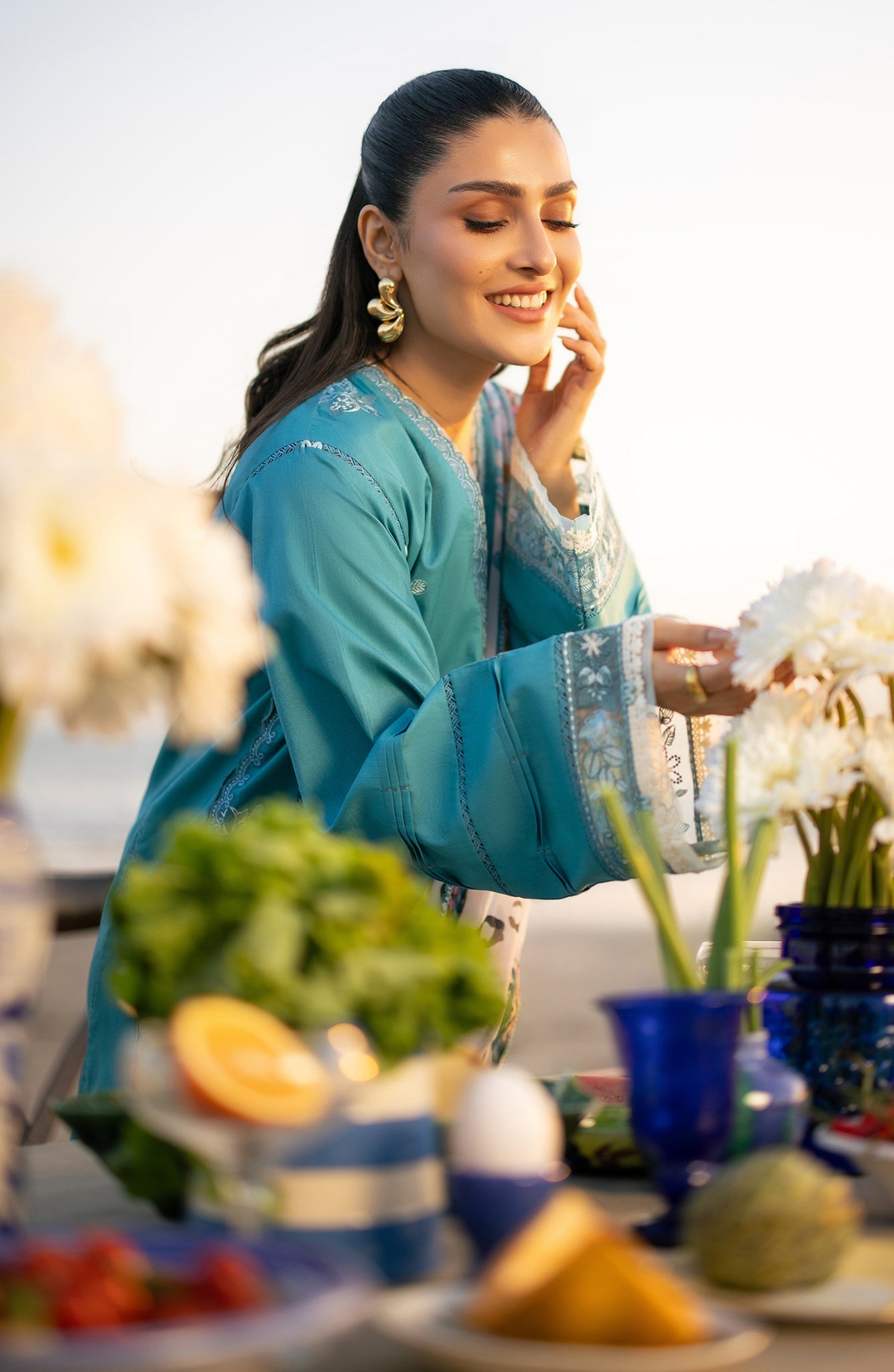 Seran | Afsanah Lawn | Meira - Luxury Dress - available at Maria Faisal in UK and USA.