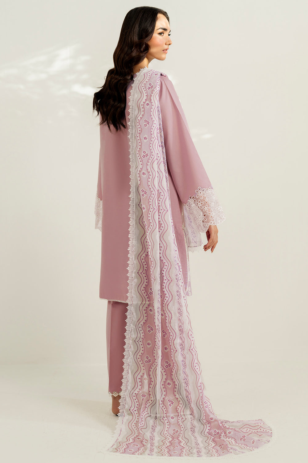 Farasha | Thread Lines Embroidered | Hazel Drape