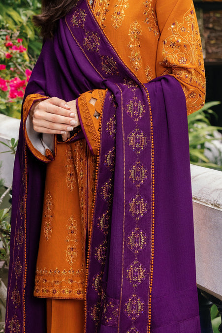 Naqshi | Nuri Khaddar Velvet Marina | Duraab - Luxury Dress - available at Maria Faisal in UK and USA.