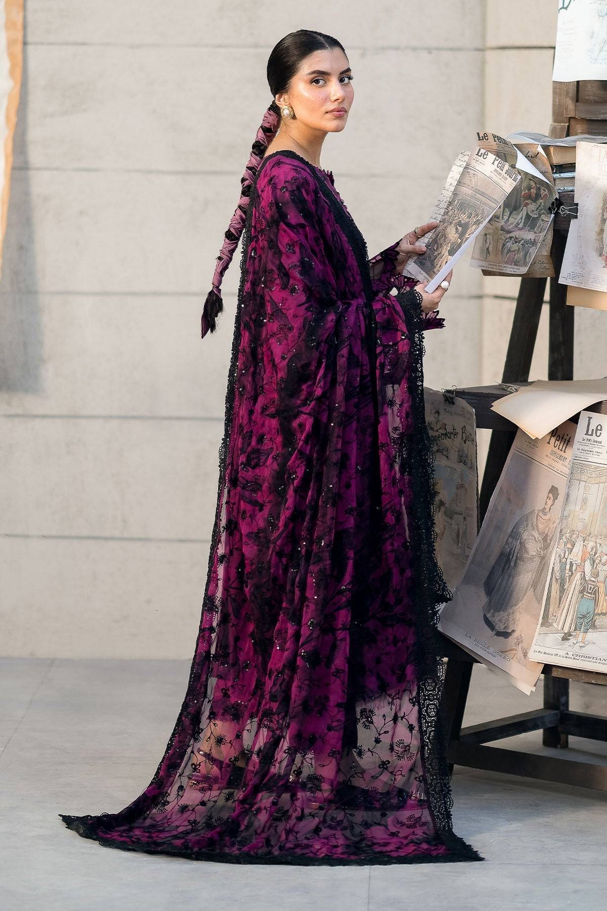 Nureh | Glam Girl Lawn | GL-23 by Maria Faisal - Registered Vendor of : Nureh - type : Ladies Clothes - 100% original wedding dresses