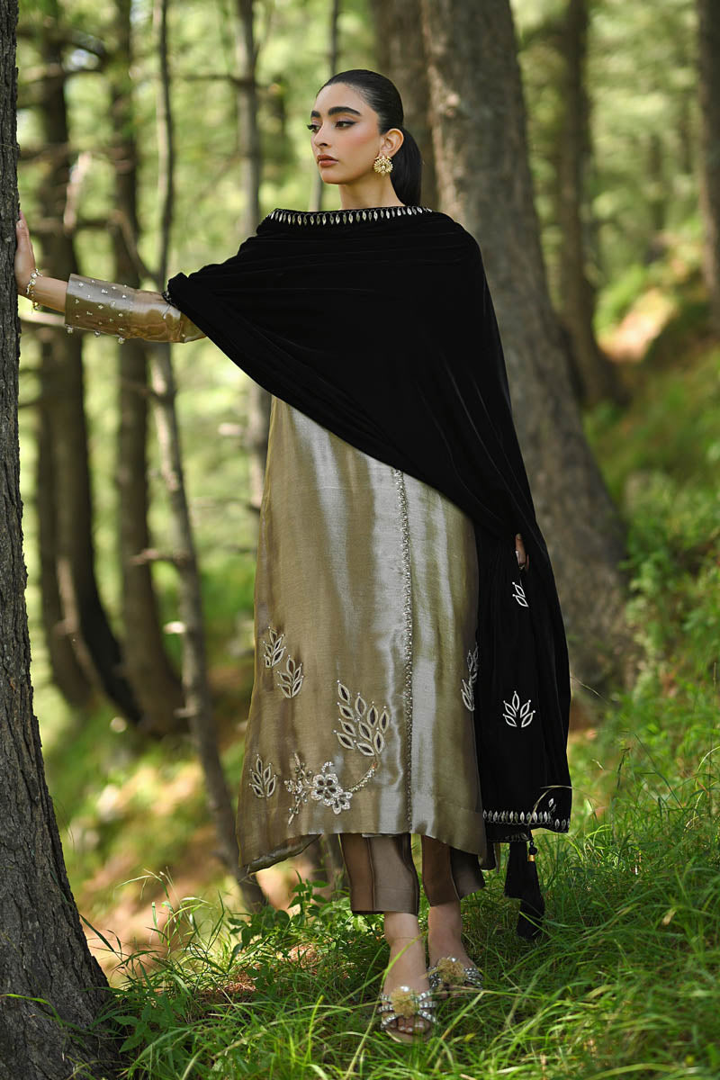 Hue Pret | Farasha Luxury Winter | Melek - Ladies Clothes - Maria Faisal