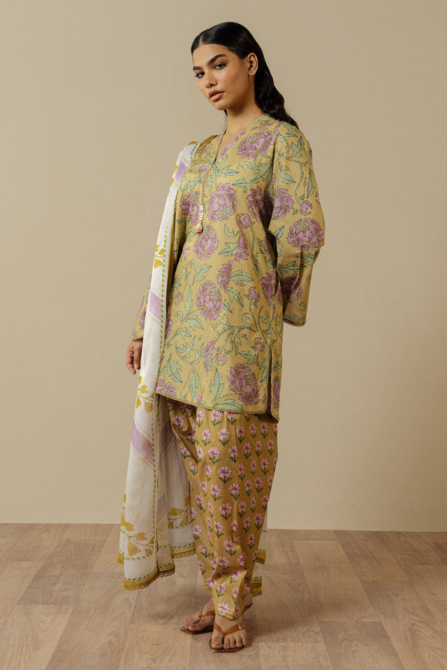 Zara Shahjahan | Coco Prints 26 | Mireya-5B - Casual Dress - available at Maria Faisal in UK and USA.