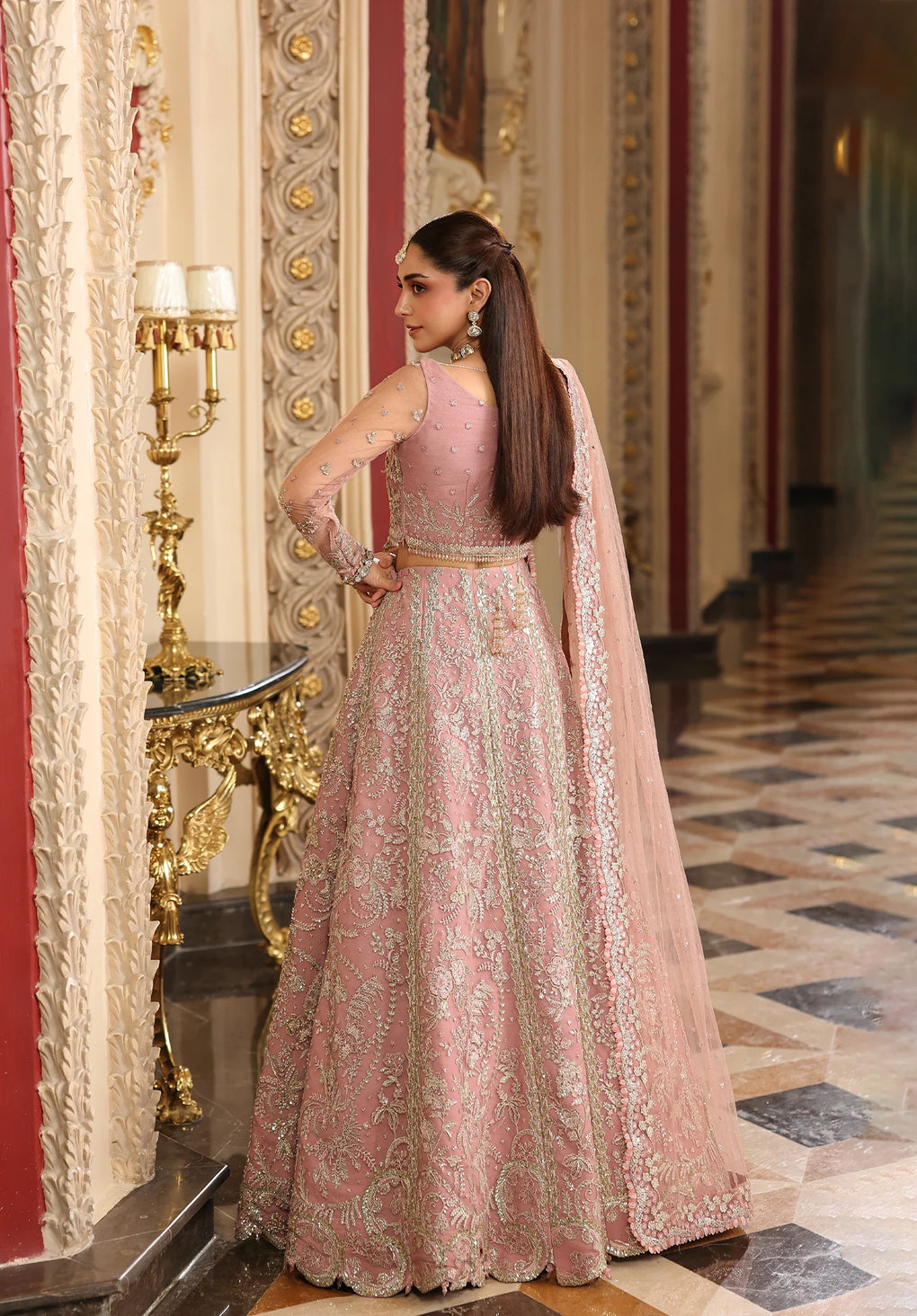 Elaf Premium | Stardom Formal Handwork 25 | ESH-02 GLAMOROUS - Formal Dress - available at Maria Faisal in UK and USA.