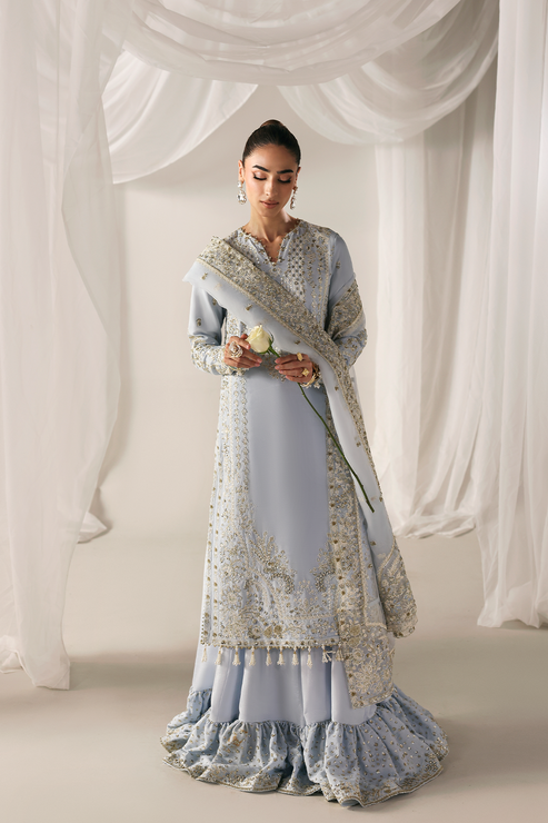 Emaan Adeel | Serein Luxe Silk | OPULENT OASIS - Formal Dress - available at Maria Faisal in UK and USA.