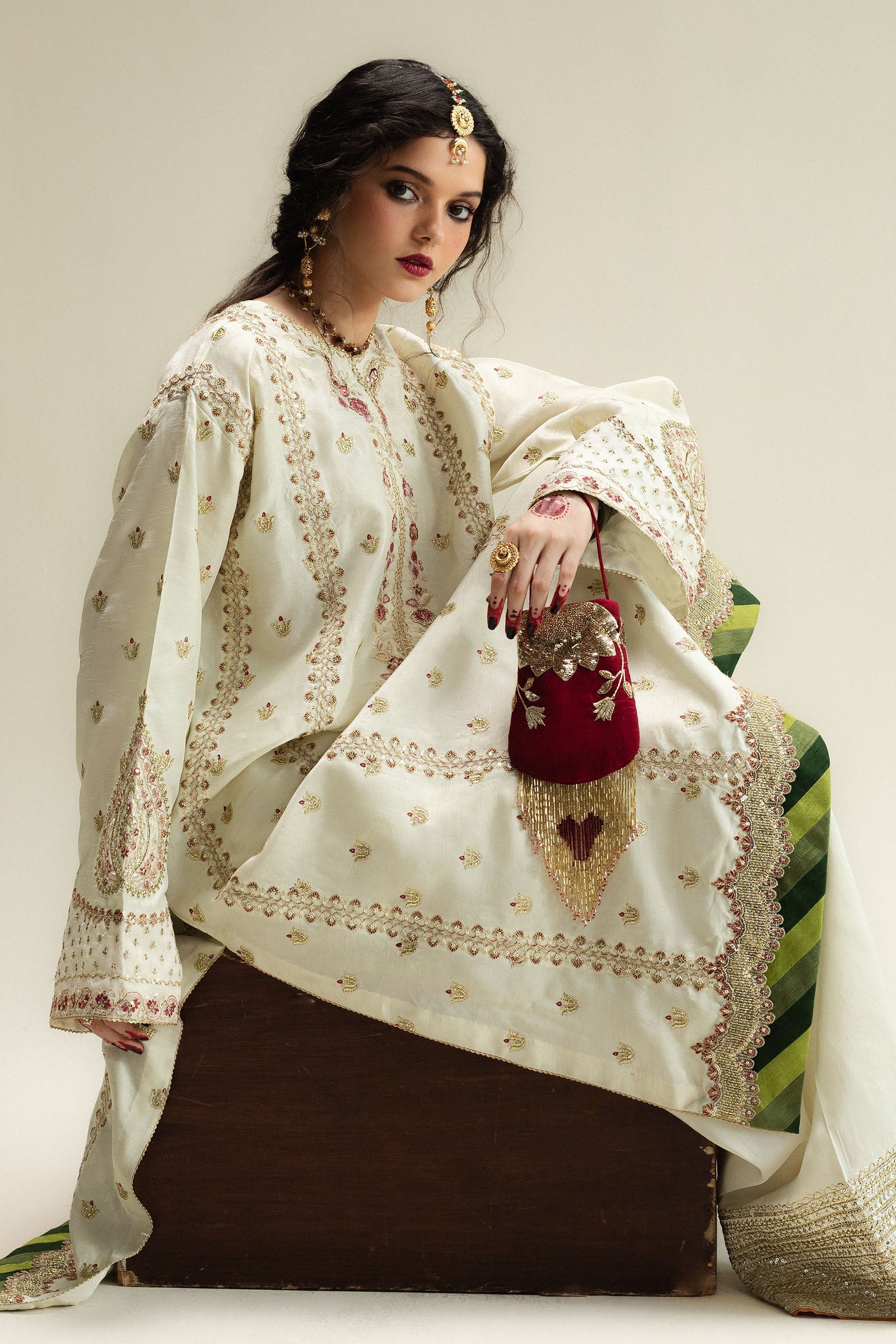 Zara Shahjahan | Wedding Formals 25 |Soz - Formal Dress - available at Maria Faisal in UK and USA.