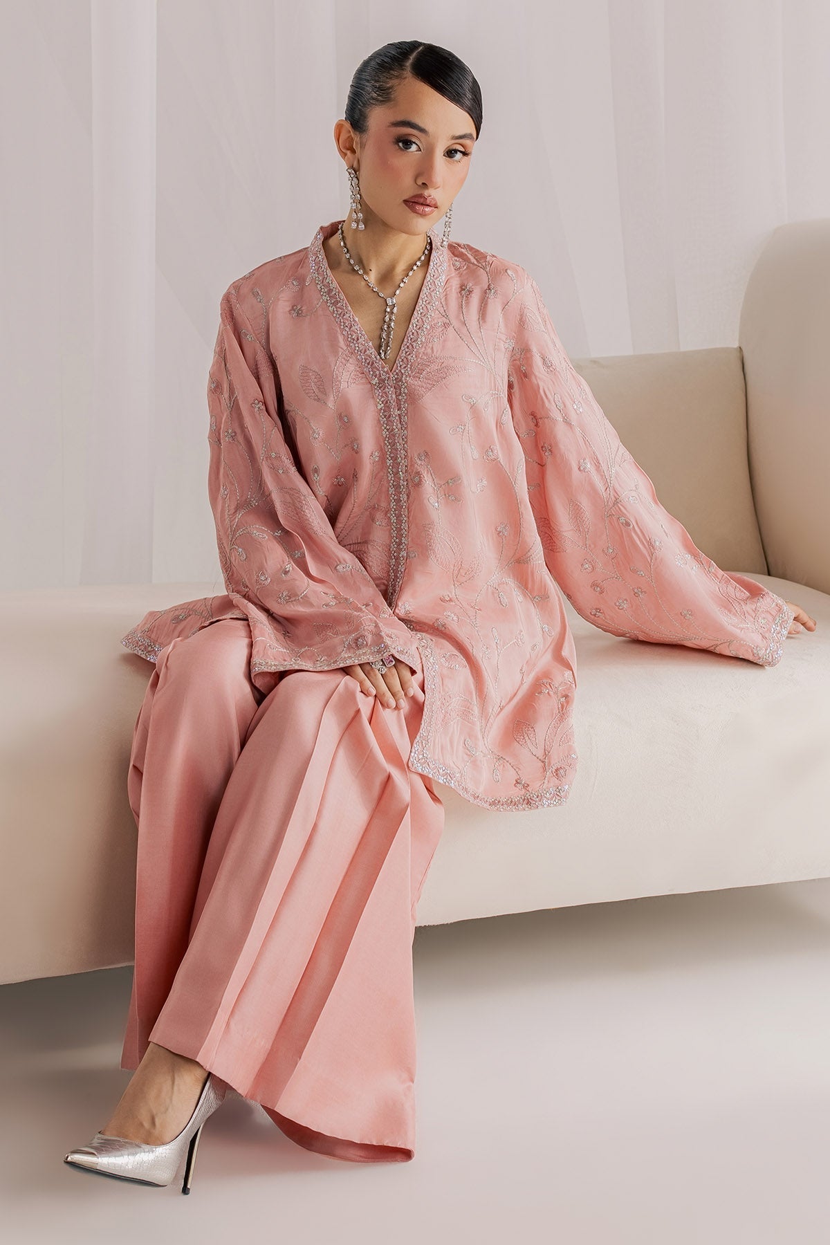 Nureh | Fancy Formal 26 | NP-798 - Formal Dress - available at Maria Faisal in UK and USA.