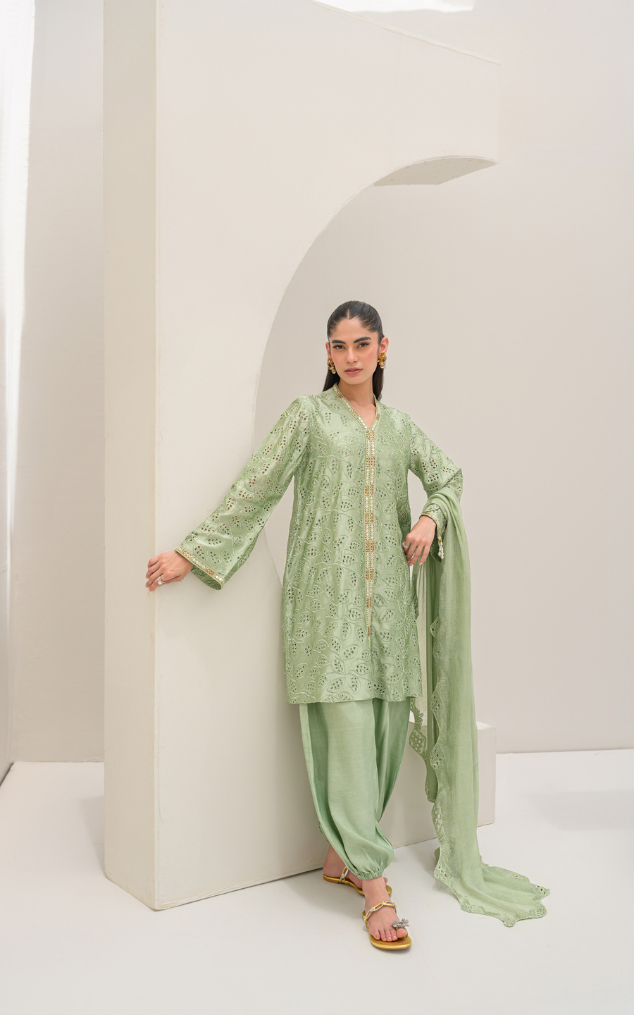 Sana Abbas | Ara Eid Luxe | Lumi - Luxury Dress - available at Maria Faisal in UK and USA.