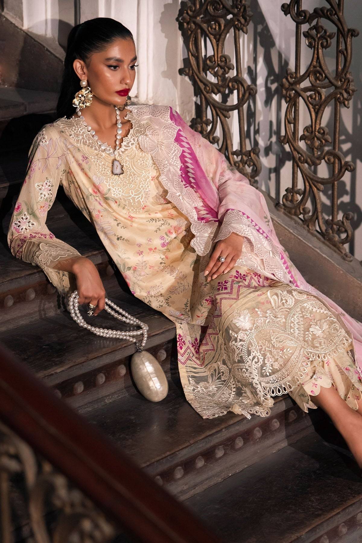 Nureh | Glam Girl Lawn | GL-14 by Maria Faisal - Registered Vendor of : Nureh - type : Ladies Clothes - 100% original wedding dresses