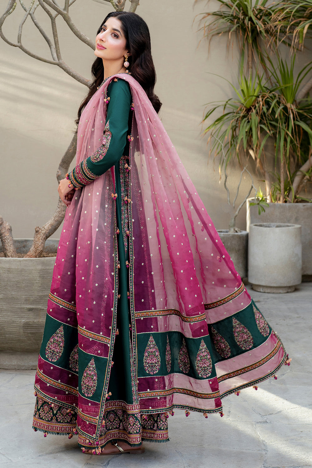 Jazmin | Shahkaar Luxury Eid Lawn SS26 | SL25-D1 - Luxury Dress - available at Maria Faisal in UK and USA.