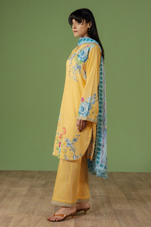 Zara Shahjahan | Coco Prints 26 | Celene-4B - Casual Dress - available at Maria Faisal in UK and USA.