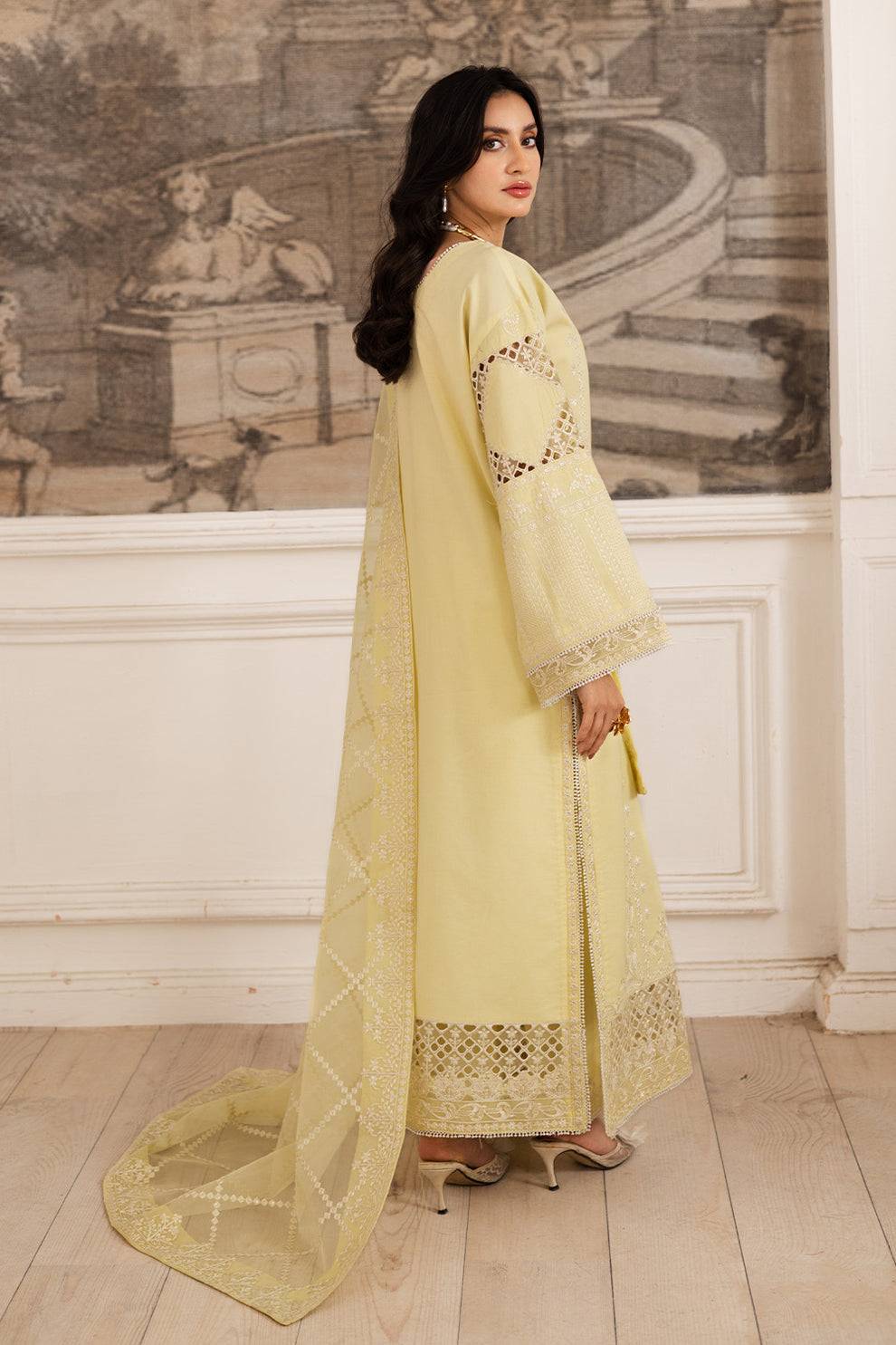 Maryum N Maria | Mira Luxury Lawn | HAYAT - FS50104 by Maria Faisal - Registered Vendor of : Maryum N Maria - type : Ladies Clothes - 100% original wedding dresses