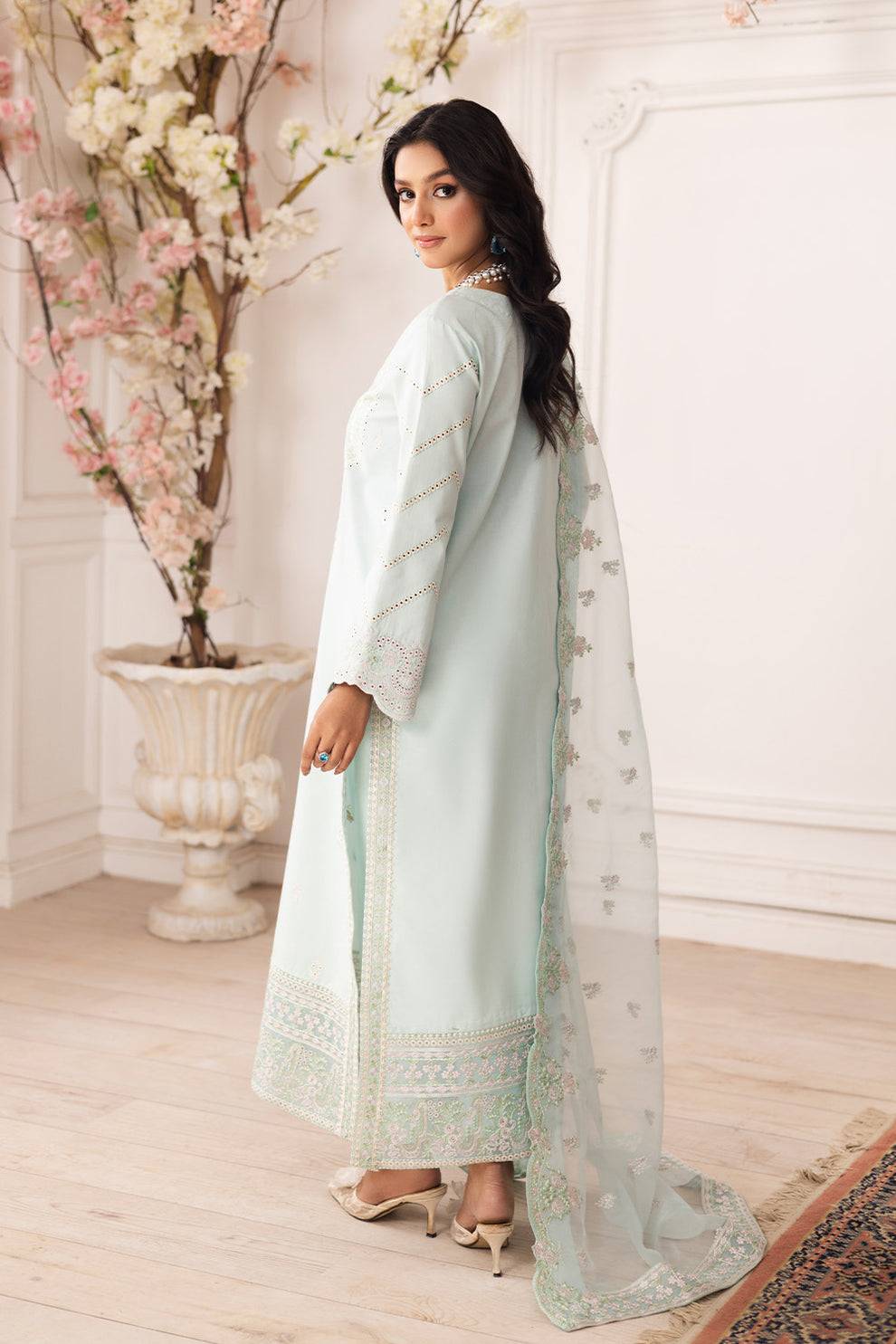 Maryum N Maria | Mira Luxury Lawn | ROBAB - FS50110 by Maria Faisal - Registered Vendor of : Maryum N Maria - type : Ladies Clothes - 100% original wedding dresses