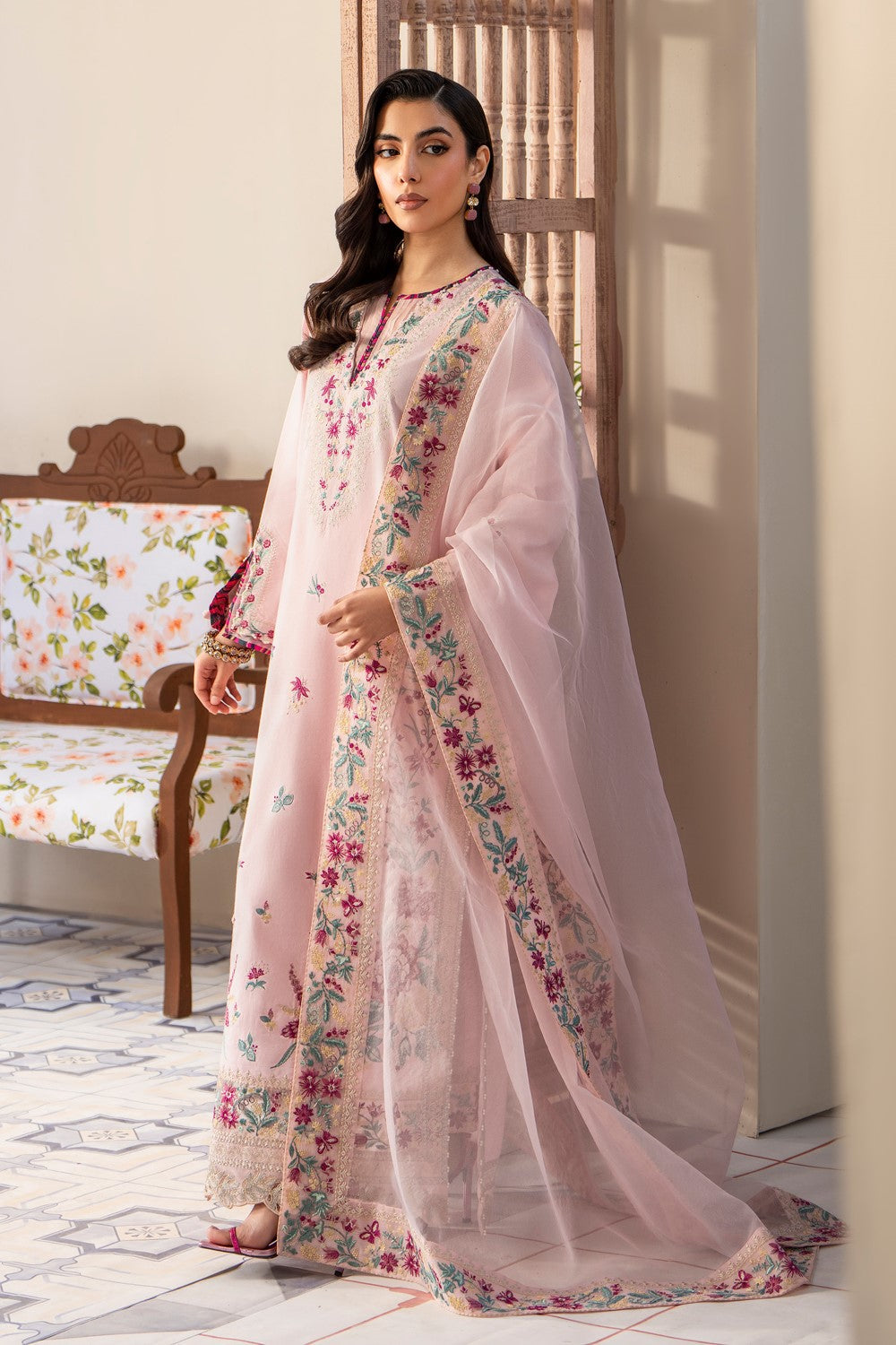 Maryum N Maria | Luxury Lawn 25 | ARNINA - MS50112 by Maria Faisal - Registered Vendor of : Maryum N Maria - type : Ladies Clothes - 100% original wedding dresses