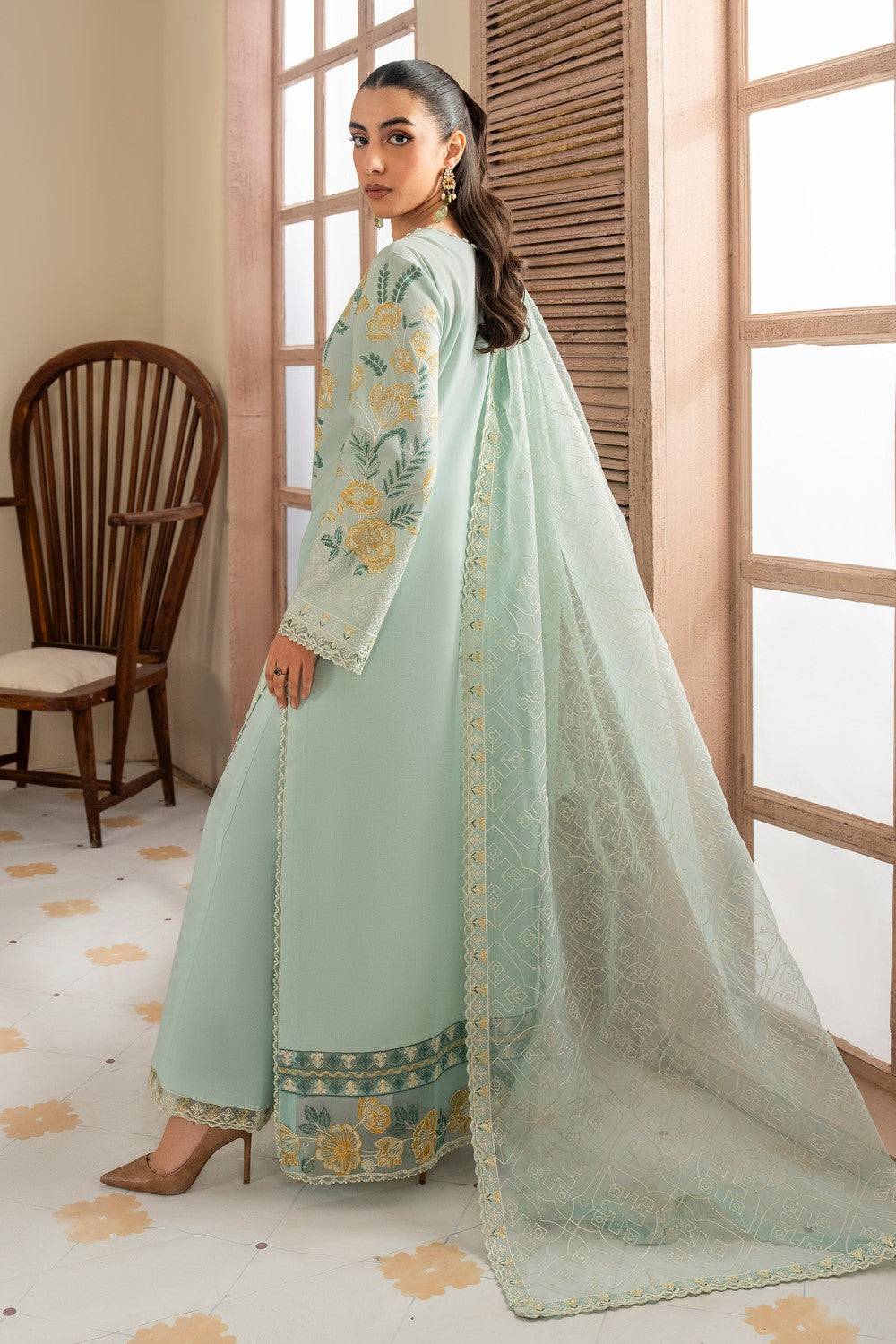 Maryum N Maria | Luxury Lawn 25 | ALAIA - MS50122 by Maria Faisal - Registered Vendor of : Maryum N Maria - type : Ladies Clothes - 100% original wedding dresses