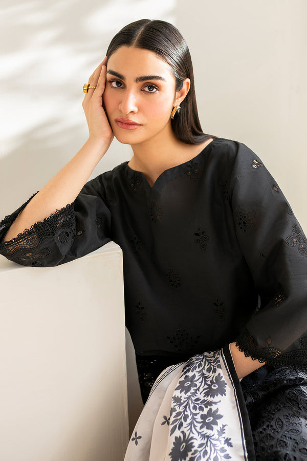 Baroque | Luxury Pret 24 | LAWN UF-674 - Designer Dress with Intricate embroidery and embellishments. Shop elegent wedding dress at Maria Faisal.
