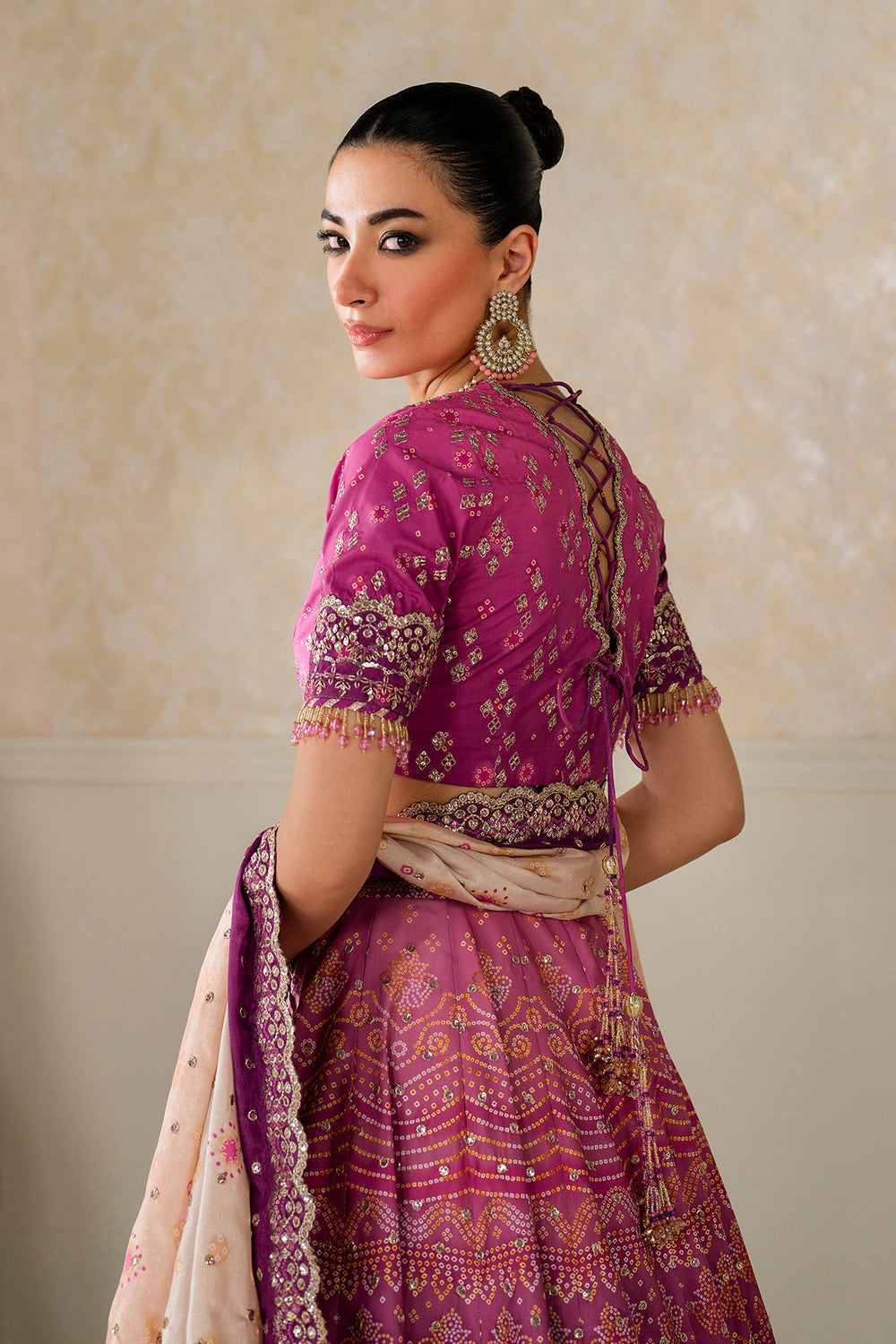 Baroque | Formals Collection | EMBROIDERED SILK UF-4163 - Formal Dress - available at Maria Faisal in UK and USA.