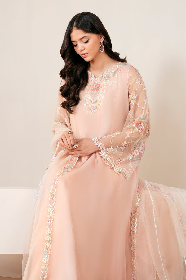 Baroque | Luxury Pret 25 | EMBROIDERED CHIFFON PR-1054 - Ladies Clothes - Maria Faisal