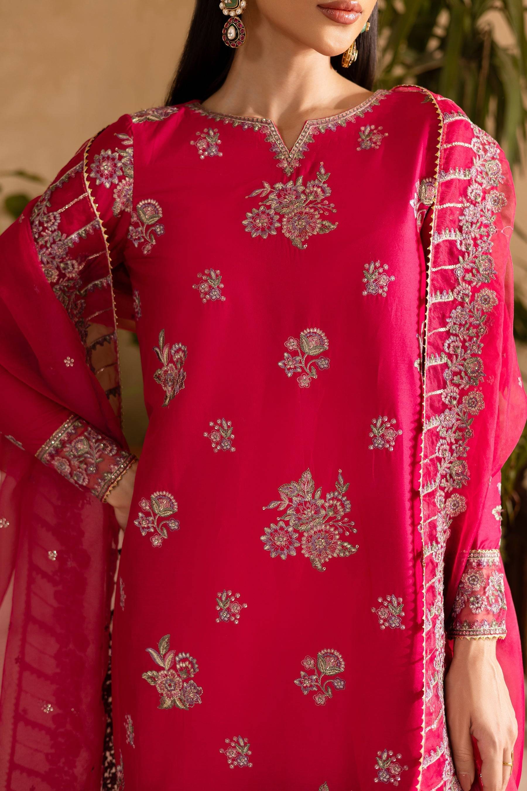 Batik | Nyra Embroidered Summer Solids | Zinnia by Maria Faisal - Registered Vendor of : Batik - type : Ladies Clothes - 100% original wedding dresses