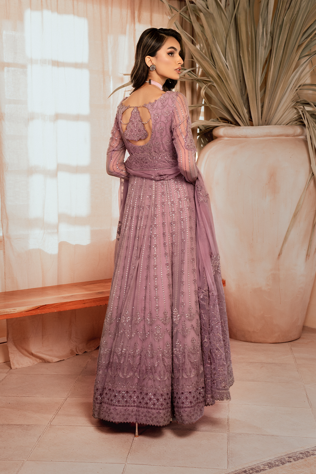 Iznik | Chiffon Kari | ICK-02 Embroidered Chiffon - Ladies Clothes - Maria Faisal