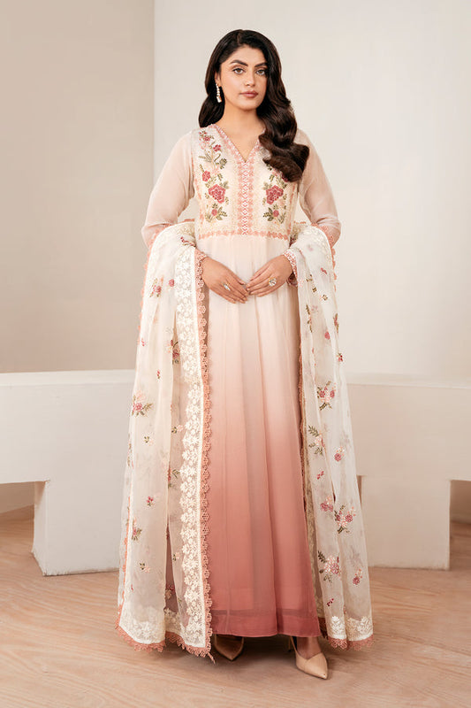 Baroque | Luxury Pret 25 | EMBROIDERED CHIFFON PR-1055 - Ladies Clothes - Maria Faisal