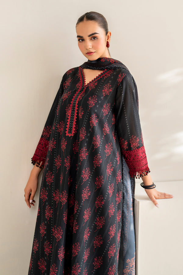 Baroque | Luxury Pret 24 | LAWN UF-675 - Designer Dress with Intricate embroidery and embellishments. Shop elegent wedding dress at Maria Faisal.