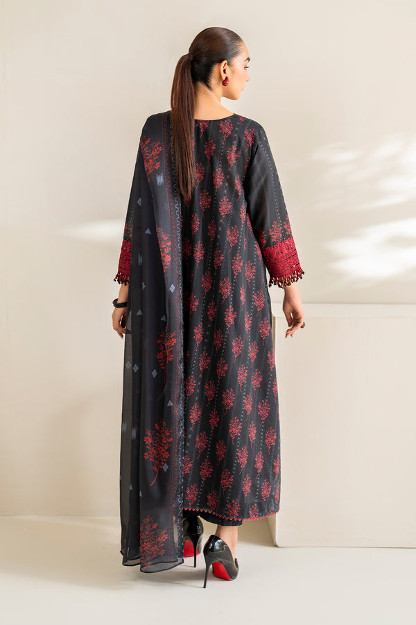 Baroque | Luxury Pret 24 | LAWN UF-675 - Designer Dress with Intricate embroidery and embellishments. Shop elegent wedding dress at Maria Faisal.