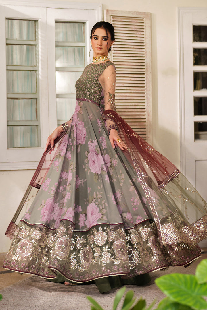 Iznik | Printed Formals | UE-541 - Formal Dress - available at Maria Faisal in UK and USA.