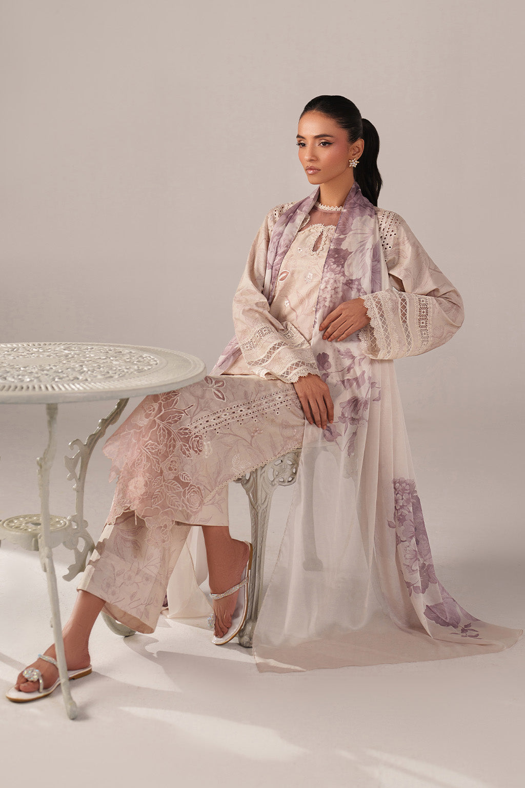 Iznik | Spring/Summer Lawn 26 | SS-01 - Luxury Dress - available at Maria Faisal in UK and USA.