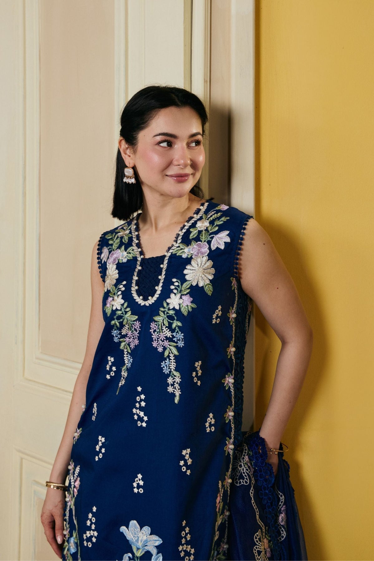 Maryam Hussain | Luxury Lawn 26 Vol 2 | Sanam - Luxury Dress - available at Maria Faisal in UK and USA.