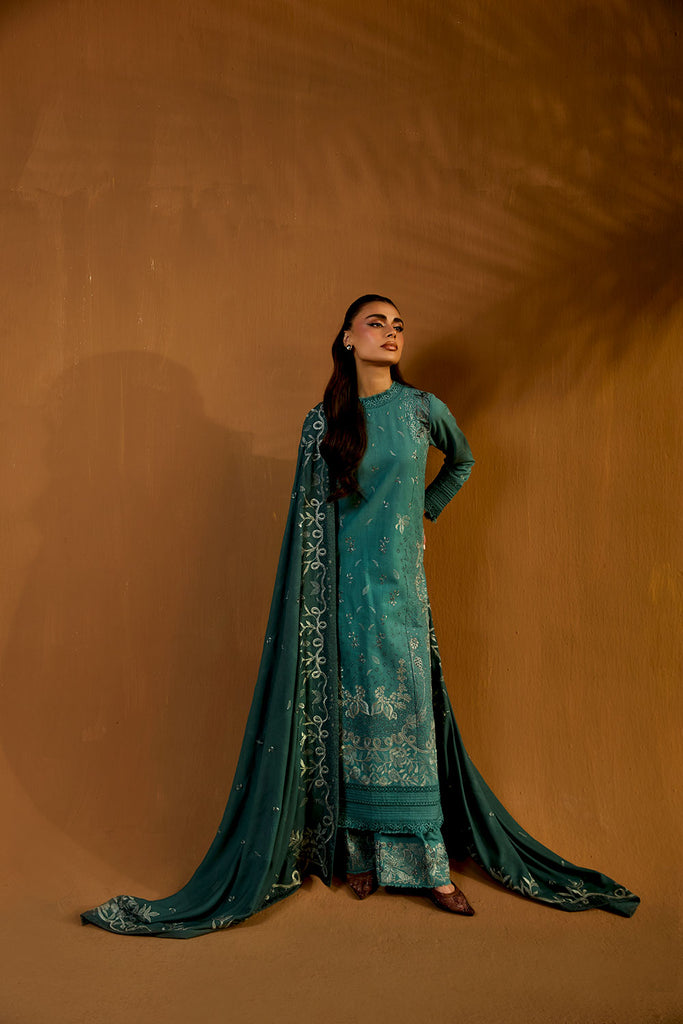 Sobia Nazir | Winter Shawl 25 | Design 5A - Formal Dress - available at Maria Faisal in UK and USA.