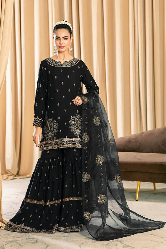 Ellena | Pret Dresses |3-PC Stitched Embroidered Suit 815NYS - Ladies Clothes - Maria Faisal